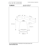 TURNON Kinkiet spotlight LED Dim to warm GU10 1x5W 2200K/3000K czarny 09928/05/30 Lucide - zdjęcie dodatkowe 4